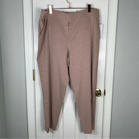 Athleta Brooklyn Textured Ankle Pants Women Size 22 - Picture 4 of 8